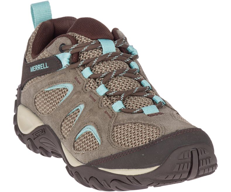 Merrell Yokota 2 Naisten Vaelluskengät Ruskea Vaaleansininen | 35833W-1HB