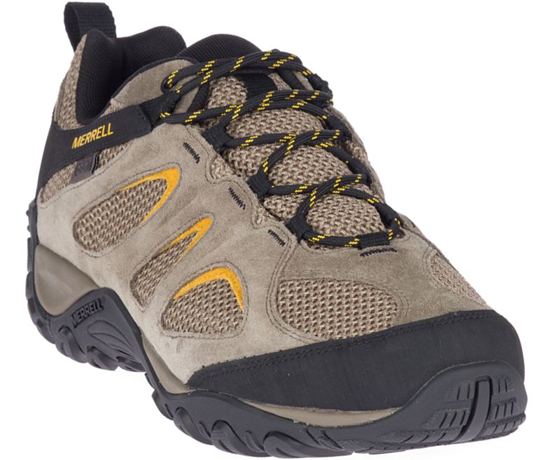 Merrell Yokota 2 Vedenpitävät Miesten Vaelluskengät Beige Mustat | 35420M-2WB