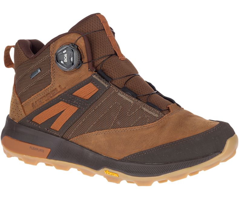 Merrell Zion Boa Mid GORE -TEX® Miesten Vaelluskengät Ruskea | 41232M-2HB