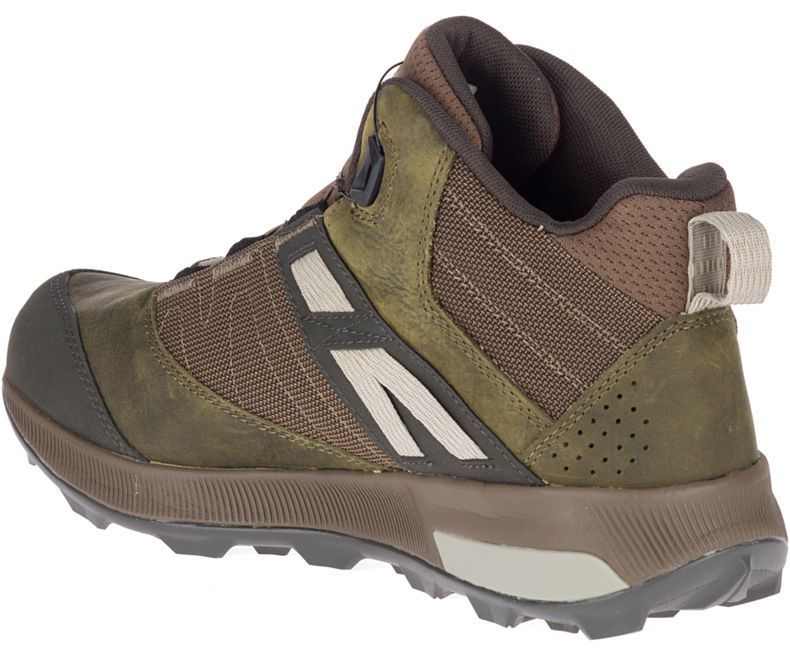 Merrell Zion Boa Mid GORE -TEX® Miesten Vaelluskengät Tummanoliivinvihreä | 41232M-2HD