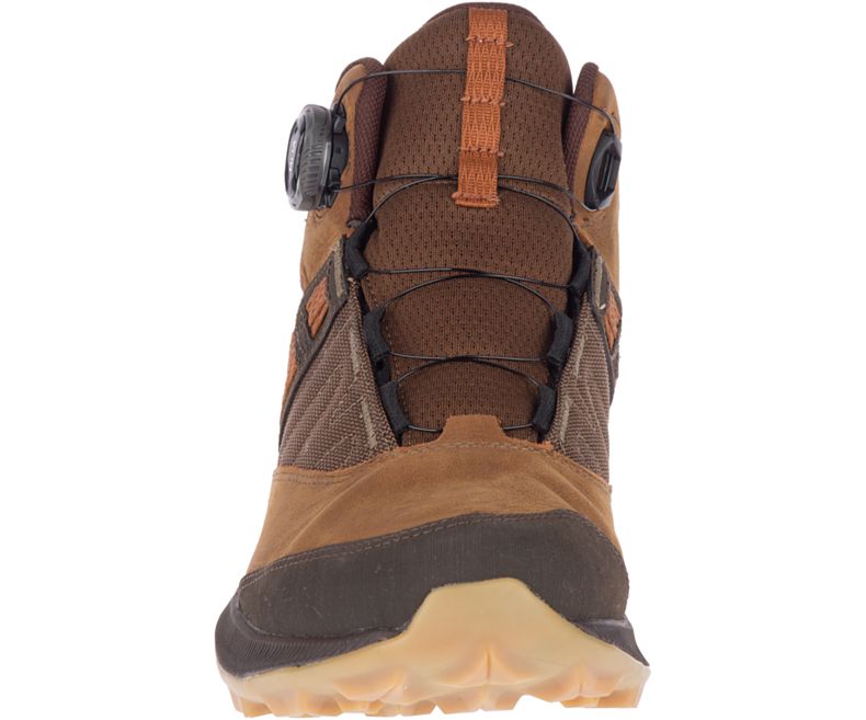 Merrell Zion Boa Mid GORE -TEX® Miesten Vaelluskengät Ruskea | 41232M-2WB