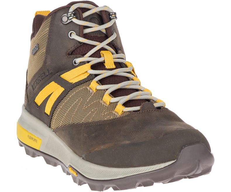 Merrell Zion Mid Vedenpitävät Miesten Vaelluskengät Ruskea | 40759M-2HC