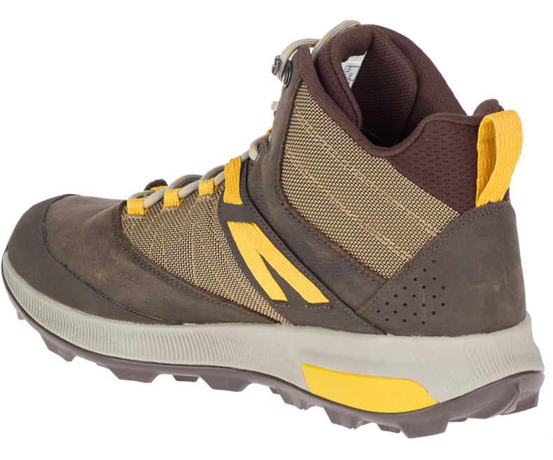 Merrell Zion Mid Vedenpitävät Miesten Vaelluskengät Ruskea | 40759M-2HC