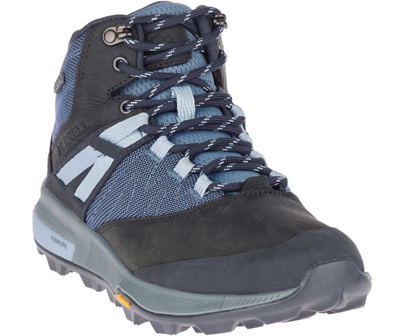 Merrell Zion Mid Vedenpitävät Naisten Vaelluskengät Laivastonsininen | 40758W-1HN