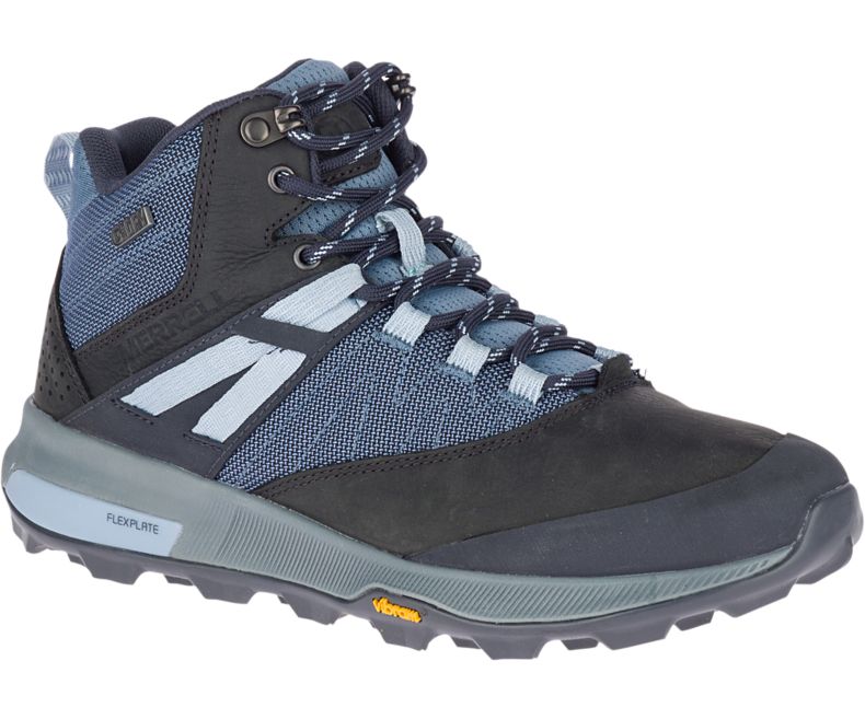 Merrell Zion Mid Vedenpitävät Naisten Vaelluskengät Laivastonsininen | 40758W-1HN