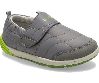 Merrell Bare Steps® Hut Moc Lasten Vapaa-ajan Kengät Harmaat Vihreä | 40861B-2CG