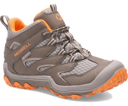 Merrell Chameleon 7 Access Mid Vedenpitävät Boot Lasten Vaellussaappaat Tummanoliivinvihreä Oranssi | 41007K-2HD