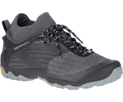 Merrell Chameleon 7 Knit Mid Miesten Vaelluskengät Mustat | 36103M-2HB