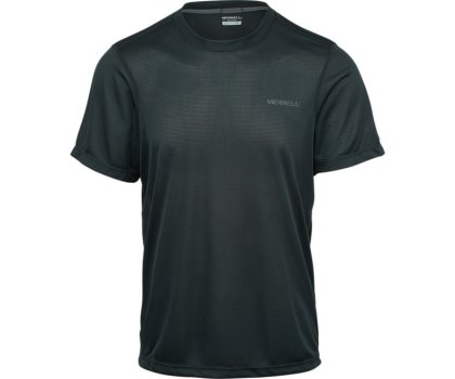 Merrell Entrada II Lyhyt Sleeve Wicking Tech Tee Miesten Lyhythihaiset Paidat Mustat Oliivinvihreä | 32832M-2SB