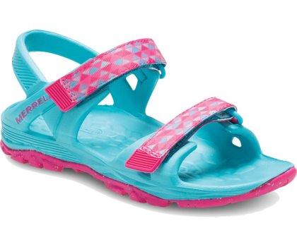 Merrell Hydro Drift Sandal Lasten Sandaalit Sininen Pinkki | 28319K-1SB