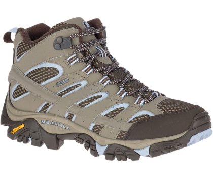 Merrell Moab 2 Mid GORE -TEX® Naisten Vaelluskengät Ruskea Vaaleansininen | 27874W-1HB