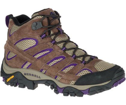 Merrell Moab 2 Mid Ventilator Naisten Vaelluskengät Ruskea Violetit | 27937W-1WB