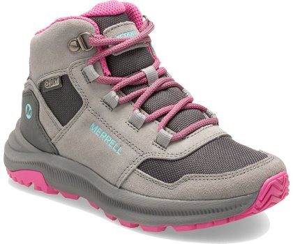 Merrell Ontario 85 Vedenpitävät Lasten Saappaat Harmaat Pinkki | 40912K-1HA