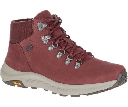 Merrell Ontario Mid Vedenpitävät Naisten Vaelluskengät Tummanpunainen | 35912W-1HA