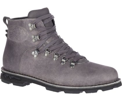 Merrell Sugarbush Braden Mid Nahkaiset Vedenpitävät Miesten Saappaat Tummanharmaat | 38905M-2BA