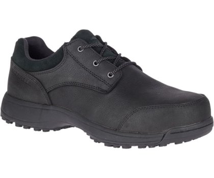 Merrell Sutton Oxford Steel Varvas Työ Shoe Miesten Työkengät Mustat | 41323M-2WB